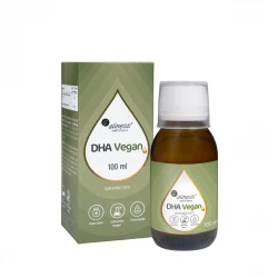 DHA Vegan Omega 3 Olej z Alg Mikroalgi Płyn 100 ml Aliness