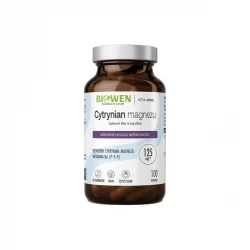 Cytrynian Magnezu + Witamina B6 VEGE (100 kaps) Biowen