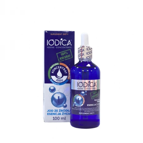Koncentrat Jodu 100% Natural Krople w Płynie 100 ml IODICA