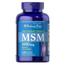 MSM 1000 mg (120 kaps) Metylosulfonylometan Siarka Organiczna Puritan's Pride