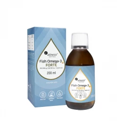 Fish Omega-3 FORTE EPA DHA Trójglicerydy Płyn 200 ml Aliness
