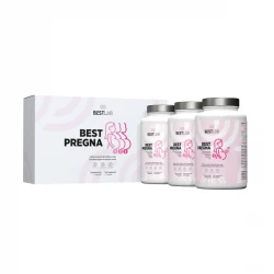 BestPregna Witaminy dla Kobiet w Ciąży z Folianami Zestaw (3 x 120 kaps) BestLab