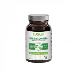 Berberine Complex+ 450 mg Berberyna + Morwa Biała + Kozieradka Kontrola Cukru we Krwi (60 kaps) Biowen