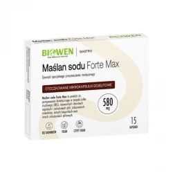 Maślan Sodu Forte Max 580 mg VEGE (15 kaps) Biowen
