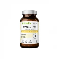 Omega 3 Forte Trójglicerydy TG EPA 1000 mg DHA 500 mg Witamina E (30 kaps) Biowen