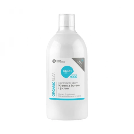 Krzem z borem i jodem SILOR+B+J ORGANIC Krzem Organiczny + Bor + Jod 1000 ml Invex Remedies
