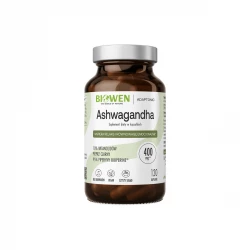 Ashwagandha 400 mg 10% Witanolidów + Bioperine VEGE (120 Kaps) Biowen