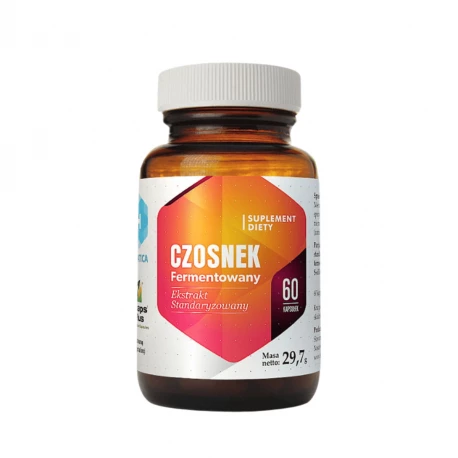 Czosnek Fermentowany Ekstrakt 10:1 400 mg (60 kaps) Hepatica