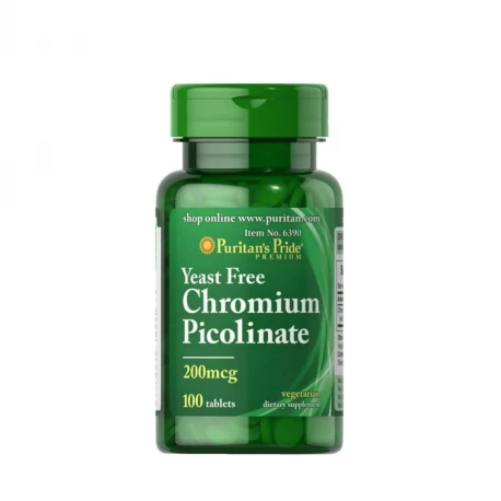 Chrom Pikolinian Chromu 200mcg (100tab) PURITAN\'S PRIDE