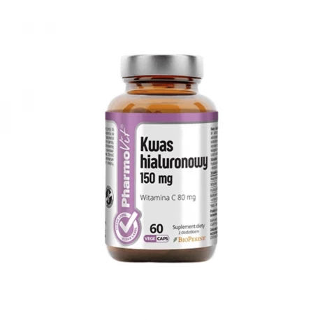 Kwas Hialuronowy 150 mg + Witamina C (60 kaps) CLEAN Pharmovit