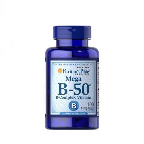 Witamina B-50 MEGA Complex (100kaps) B50 PURITAN\'S PRIDE