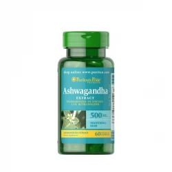 Ashwagandha 500mg (60kaps) Stres PURITANS PRIDE