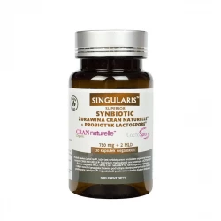 SYNBIOTIC Superior Żurawina Cran Naturelle + Probiotyk Lactospore (30kaps) SINGULARIS