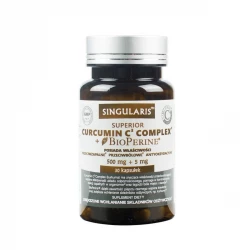 Curcumin C3 Complex Bioperine (30kaps) Kurkumina Piperyna SINGULARIS