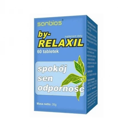 By-Relaxil 500mg Spokój Sen Odporność (60tab) SANBIOS