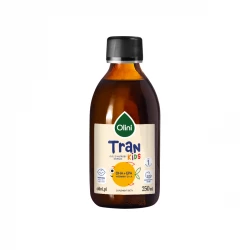 Tran o Smaku Pomarańczowym Olej z Wątroby Dorsza Omega 3 DHA EPA Witamina D3 A 250 ml Olini