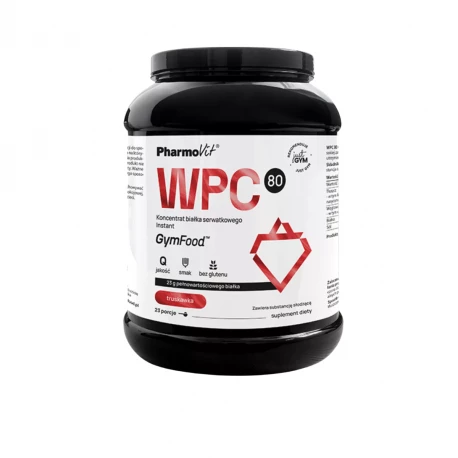 WPC Koncentrat Białka Serwatkowego Instant o Smaku Truskawkowym Proszek 700 g Gym Food Pharmovit