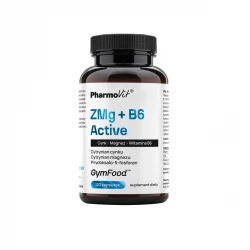 ZMg + B6 Active Cynk Magnez Witamina B6 (120 kaps) Gym Food Pharmovit