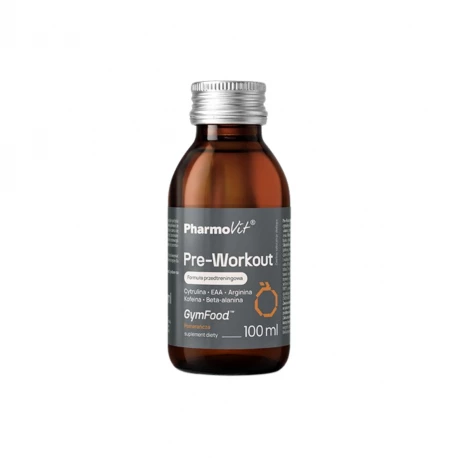 Pre-Workout Formuła Przedtreningowa o Smaku Pomarańczowym Płyn 100 ml Gym Food Pharmovit
