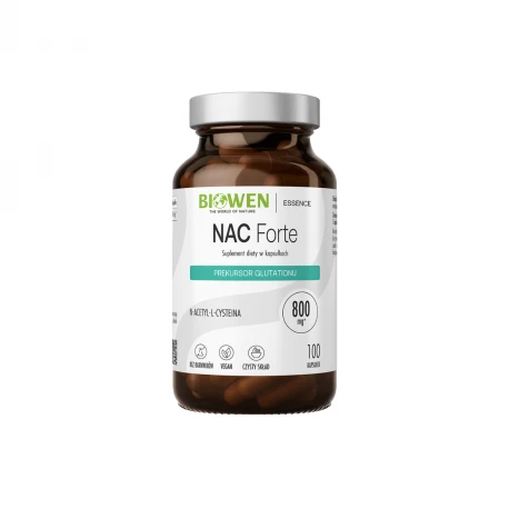 NAC Forte N-Acetylo-L-Cysteina 800 mg VEGE (100 kaps) Biowen