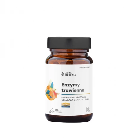 Enzymy Trawienne DigeZyme (60 kaps) Aura Herbals