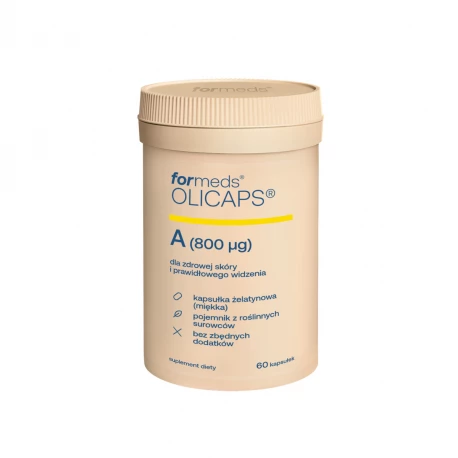 OLICAPS A Witamina A 800 μg Olej MCT (60 kaps) ForMeds