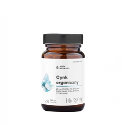 Cynk Organiczny 3 Formy Pikolinian Diglicynian Cytrynian (60 kaps) Aura Herbals