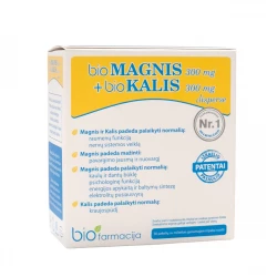 Organiczny Bio Magnez + Bio Potas Magnez 300 mg Potas 300 mg (30 saszetek) Biofarmacja