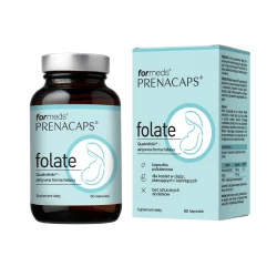 PRENACAPS Folate Quatrefolic Kwas Foliowy 800 mcg (60 kaps) ForMeds