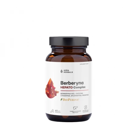 Berberyna Hepato Complex Cholina Ostropest Karczoch (60 kaps) Aura Herbals