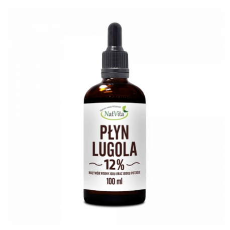 Płyn Lugola 12% Roztwór Wodny Jodu oraz Jodku Potasu 100 ml NatVita