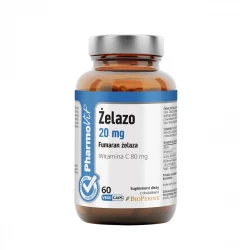 Żelazo 20 mg Witamina C Inulina BioPerine (60 kaps) Pharmovit