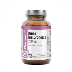 Kwas Hialuronowy 200 mg Witamina C Inulina BioPerine (60 kaps) Pharmovit