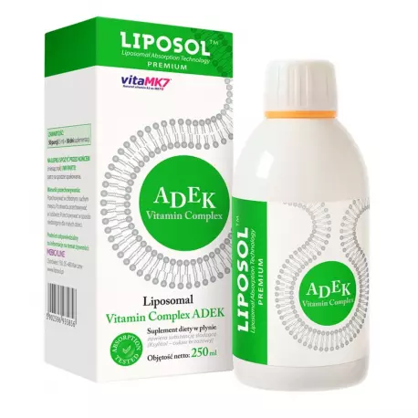 Witaminy A D E K Complex Liposomalne 250ml LIPOSOL ALINESS
