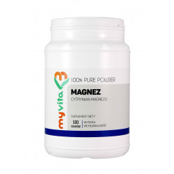 Cytrynian Magnezu Proszek 500g Magnez MyVita