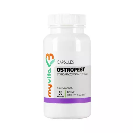 Ostropest Ekstrakt 125 mg (60 kaps) 80% Sylimaryny MyVita