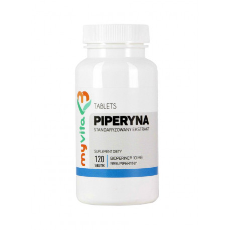Piperyna BioPerine Ekstrakt 10mg (120 tab) MyVita