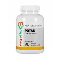 POTAS Cytrynian Potasu Proszek 250 g Myvita