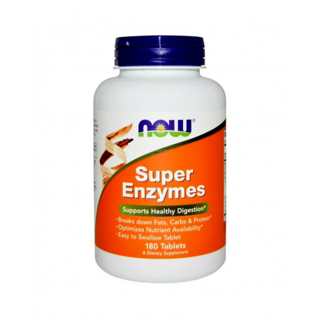 Super Enzymes Enzymy Trawienne (180tab) Now Foods