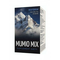 MUMIO MIX (60tab) Pokrzywa Kurkuma Drożdże Cynk Selen SANBIOS