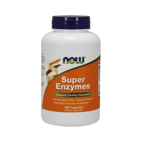 Super Enzymes Enzymy Trawienne (180kaps) Now Foods