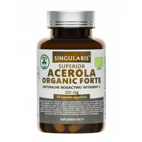 Acerola Organic Forte 520 mg (120kaps) Witamina C Singularis