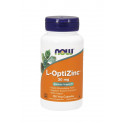 L-OptiZinc® 30mg (100kaps) Cynk Chelatowany Miedź Now Foods