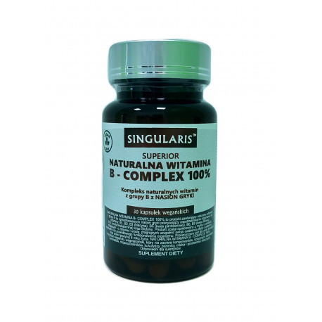 Naturalna Witamina B-Complex 100% (30kaps) Nasiona Gryki Singularis