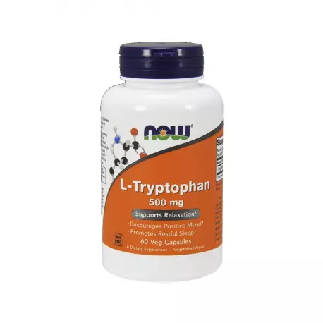 L-Tryptophan Tryptofan 500 mg (60kaps) Now Foods