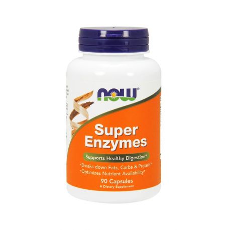 Super Enzymes Enzymy Trawienne (90 kaps) Now Foods