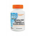 Betaine HCL Pepsine & Gentian Bitters (120 k) Betaina Pepsyna Doctor's Best