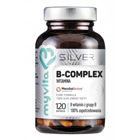 Witamina B-COMPLEX 8 witamin z grupy B (120 kaps) Silver Myvita