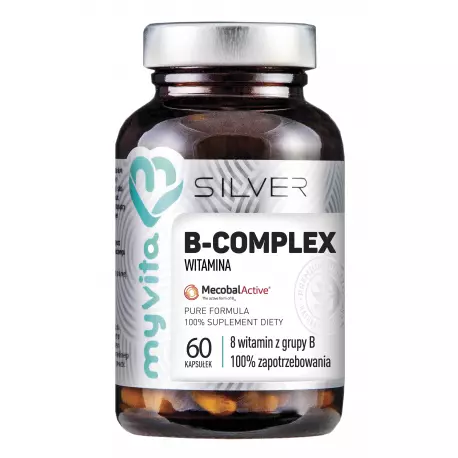 Witamina B-COMPLEX 8 witamin z grupy B (60 kaps) Silver Myvita
