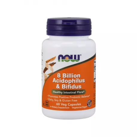 Probiotyk 8 Bilion Acidophilus & Bifidus 8 mld (60 kaps) Now Foods